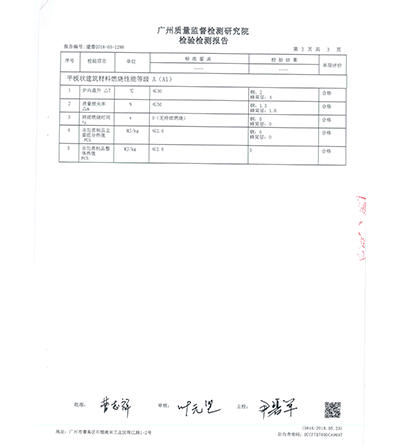 防火测试检验检测报告